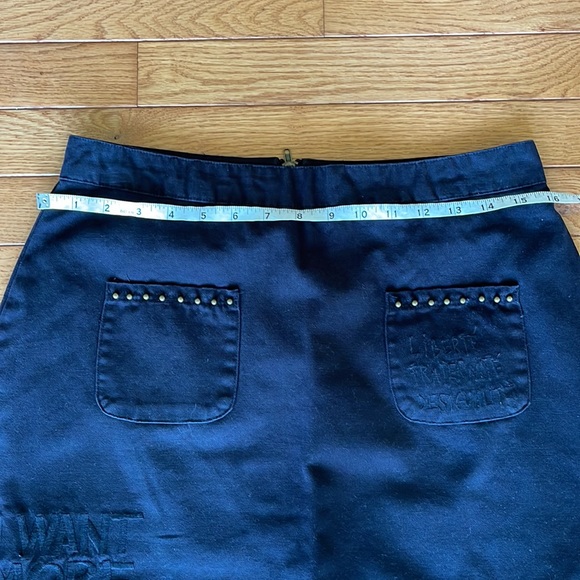 Desigual black canvas skirt size 4/6 (small) - Picture 6 of 7